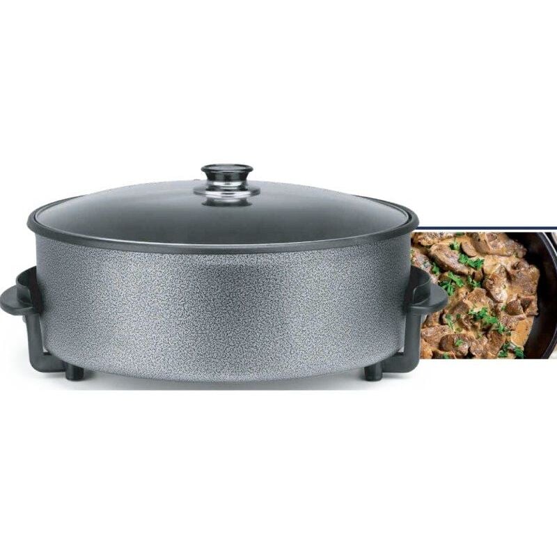 Orbegozo - Cuisinière électrique pz 4211, 42 cm, 1500W, Capacité 6 Litres, Couvercle en verre de avec poignée et soupape de sécurité de.