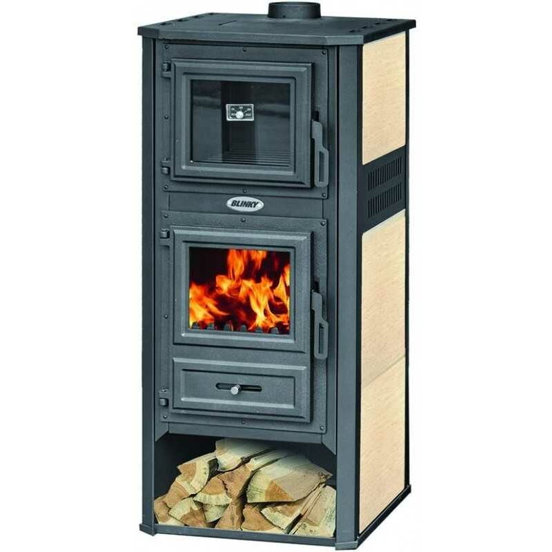 Cuisinière en acier Roma s avec four en ivoire