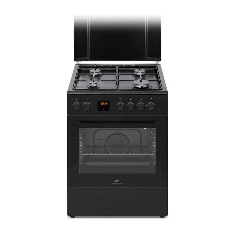CONTINENTAL EDISON Cuisiniere gaz cecg60fcb1 - 4 feux - l59,8 x p61 xh83cm- noir