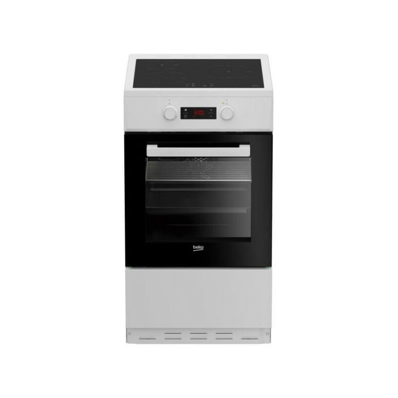 Cuisiniere induction Beko FSM58301WC - 3 feux - 0,92 kwh/cycle - 50cm