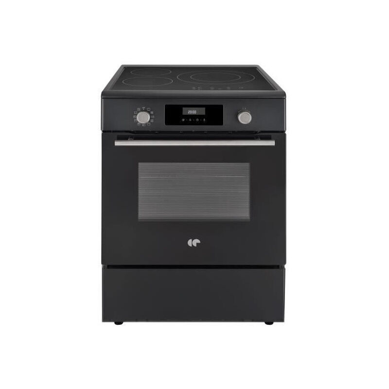 Continental Edison - Cuisiniere induction CECI60FPB - 3 feux - L60 x H85 x P60 cm - Noir