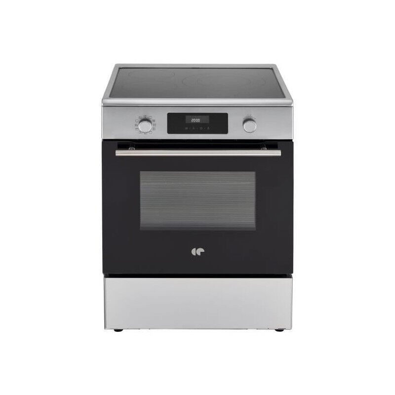 Continental Edison - Cuisiniere induction CECI60FPS - 3 feux - L60 x H85 x P60 cm - Silver