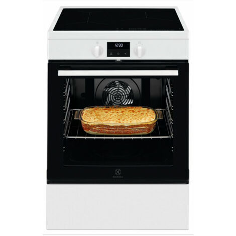 Cuisinière induction Électrique 73L ELECTROLUX 7200W 59.6cm, LKI64850BW - Blanc