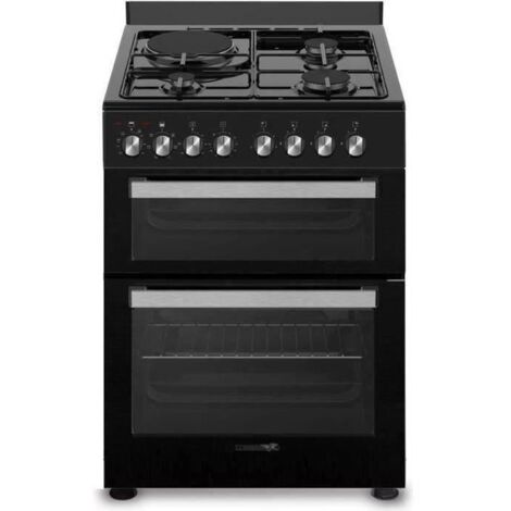 Cuisinière mixte 60L – 3 foyers gaz + 1 plaque électrique – Four multifonction avec nettoyage par catalyse – Classe A – La Germania - SM61DFN