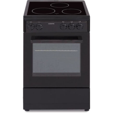 Cuisiniere OCEANIC CV5050B8  vitrocéramique 50x50 - Four convection naturelle - 48 L - Noir