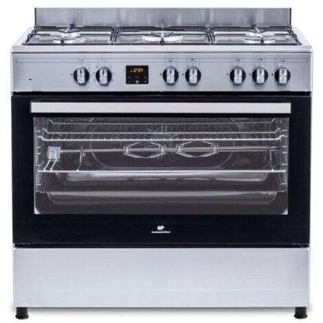 Cuisiniere piano four multifonctions catalyse - CONTINENTAL EDISON - CECP9060IXDD - 95 L - Affichage digital - L90 x H 85 cm - I