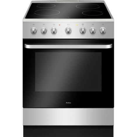 Cuisinière vitrocéramique 60x60 cm – Four catalyse 65L – 9 modes de cuisson – Gril 1500W – Classe énergétique A – Alpecin - ACV6003S