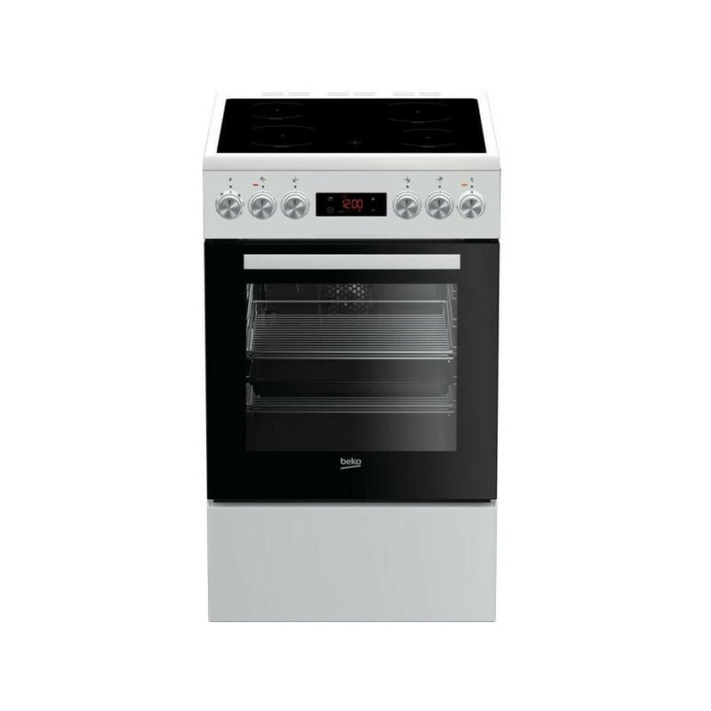 Cuisiniere vitrocéramique Beko FSE57302GWC - 4 feux - 50cm