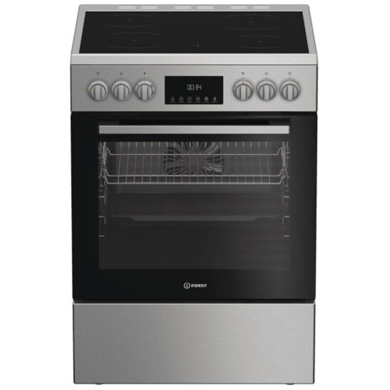 Indesit I6V5LCX cuisinière vitrocéramique inox 60 cm Indesit I6V5LCX cuisinière vitrocéramique inox 60 cm