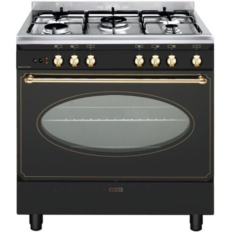 GLEMGAS Cuisinières grande taille (piano) Électrique 98L GLEM 11300W 80cm, GU 850 CER