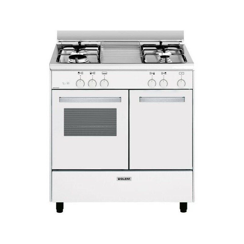 Glemgas - Cuisinières grande taille (piano) Gaz 49L glem 80cm, GA85PMWH