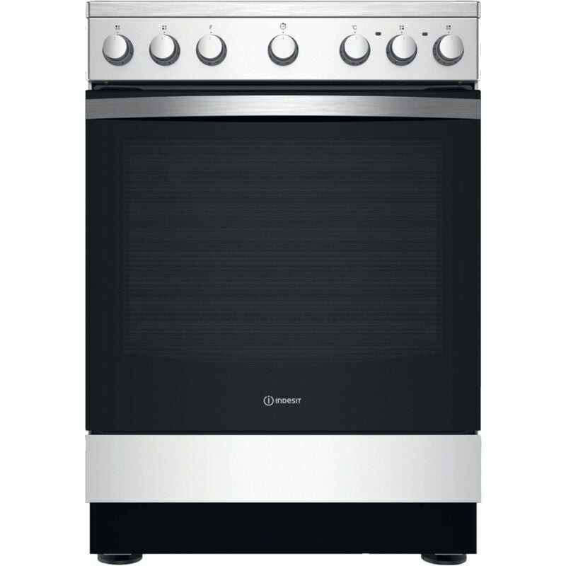 IS67V5PCX/E Indesit Cuisinière vitrocéramique 4 foyers 69L