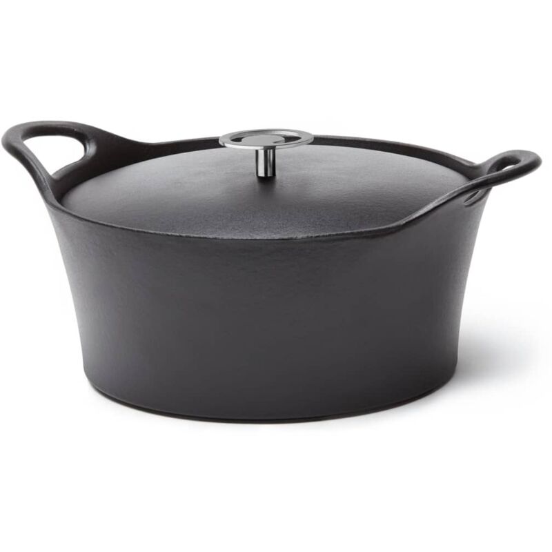 

Cacerola esmaltada de hierro fundido negro 3,4 L 24 cm - Negro - Cuisinox