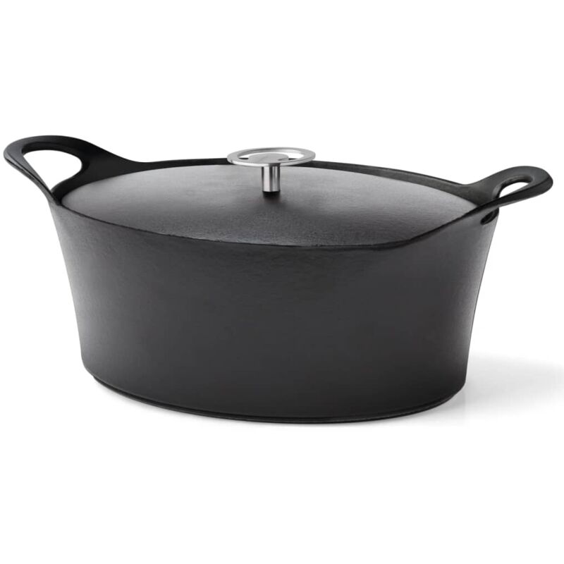 

Cacerola esmaltada hierro fundido ovalado negro 3,9 L 29 cm - Negro - Cuisinox