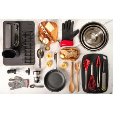 Cuisipro 7112512 Cuillere a Spaghetti Acier Inoxydable/Silicone/Nylon Rouge 28 x 28 x 18 cm