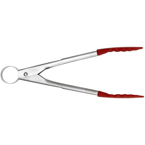 Cuisipro - mini pince à servir (avec silicone) - rouge - 18 cm -