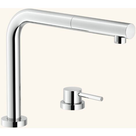 Cuisissimo – Robinet mitigeur de cuisine douchette rétractable chromé – Hauteur sous bec 174mm – Bec coudé 360° – Débit 10 l/min