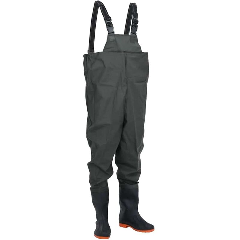 Cuissardes avec bottes vert foncé taille 38