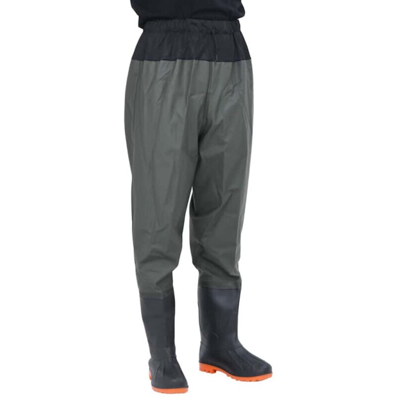 Cuissardes avec bottes vert foncé taille 43 - Vidaxl