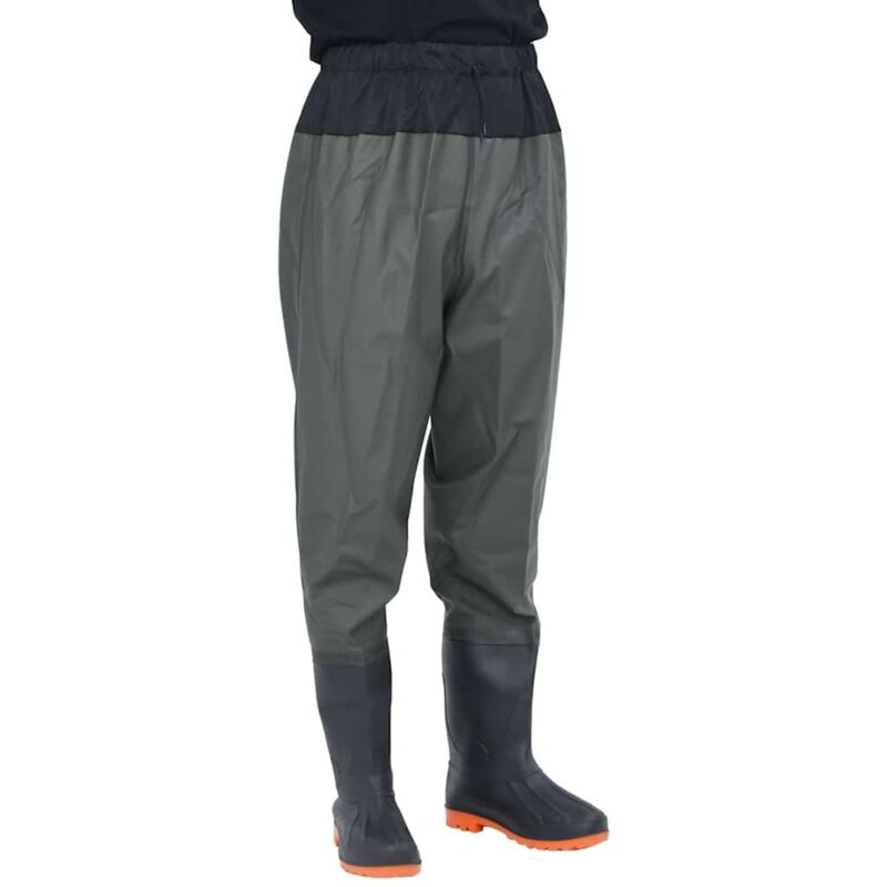 Cuissardes avec bottes vert foncé taille 46 - Vidaxl