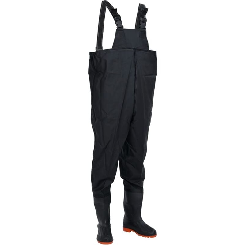 Vidaxl - Cuissardes avec bottes noir taille 43