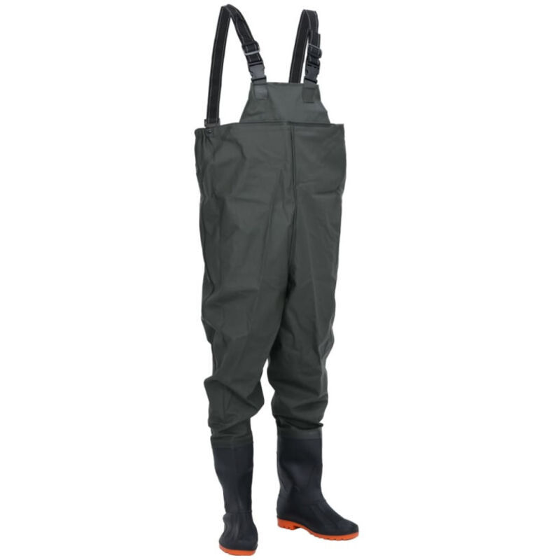 Vidaxl - Cuissardes avec bottes vert foncé taille 40 393773
