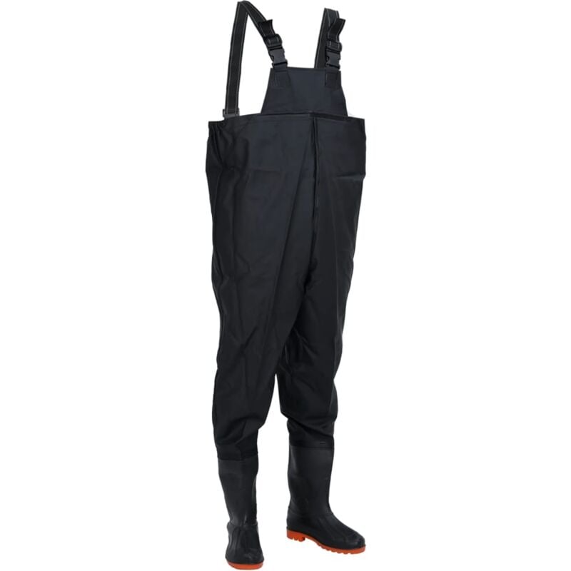 Vidaxl - Cuissardes avec bottes noir taille 45 385141