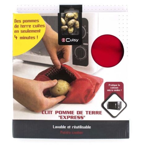 Cuit pommes de terre express - CUISY - Rouge - Polyester - 4 minutes de cuisson