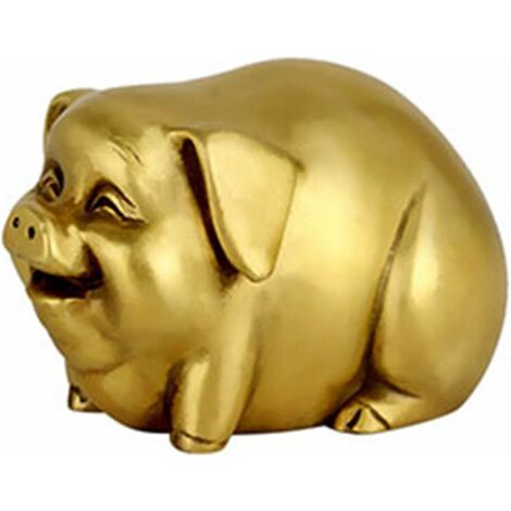 Cuivre décoration Animale Nouvel an décoration Voiture Jardin Feng Shui décoration Zodiaque Figurines Maison de Collection Richesse Chanceux Bureau Artisanat, Style C (Petit)