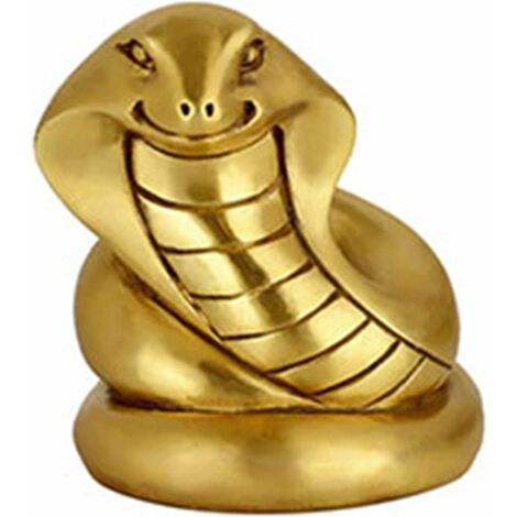 Cuivre décoration Animale Nouvel an décoration Voiture Jardin Feng Shui décoration Zodiaque Figurines Maison de Collection Richesse Chanceux Bureau Artisanat, Style H (Petit)