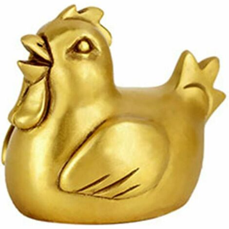 Cuivre décoration Animale Nouvel an décoration Voiture Jardin Feng Shui décoration Zodiaque Figurines Maison de Collection Richesse Chanceux Bureau Artisanat, Style I (Petit)