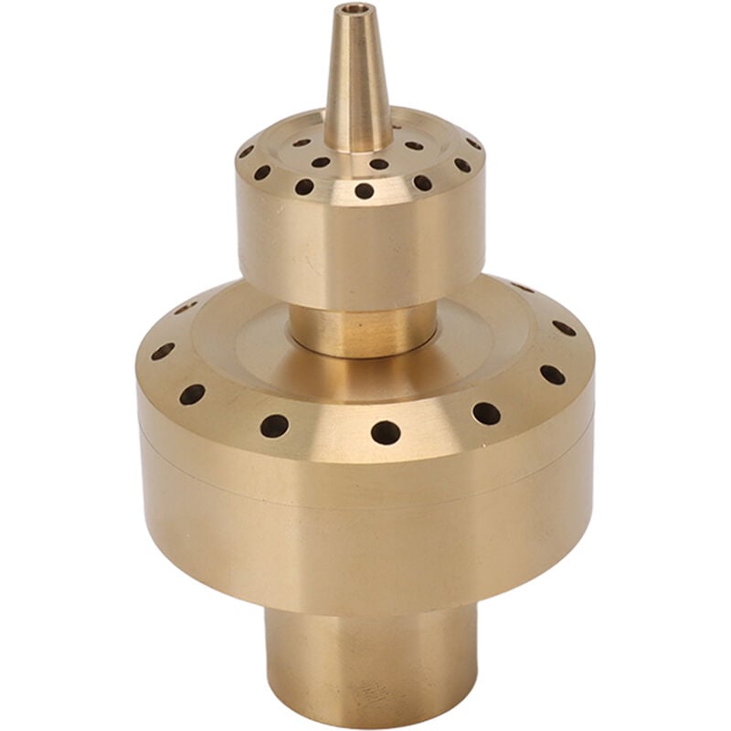 Jeffergarden - Buse de fontaine à Double colonne en cuivre, buse de fontaine musicale, buse de paysage, buse de fontaine d'eau G1,5 pouces