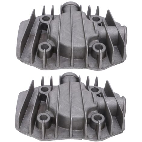 Culasse de Compresseur d'air, Pièces de Refroidissement en Aluminium Durables pour la Dissipation Thermique, 2 Pièces de Remplacement.