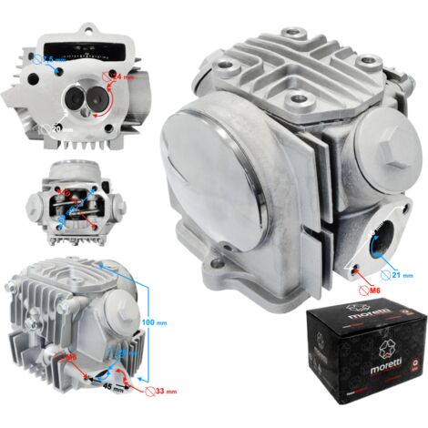Culasse Moretti pour cyclomoteur 4T 70cc 139FMB