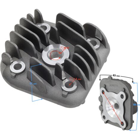 Culasse Moretti pour scooter 2T 50cc 1PE40QMB