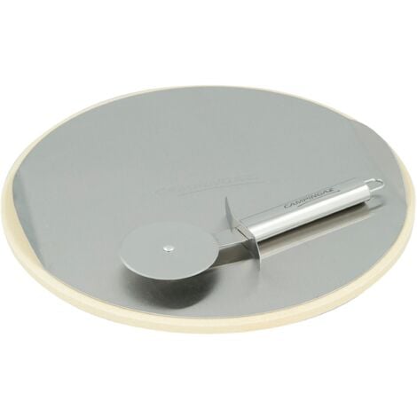 CULINARY MODULAR : KIT PIZZA pierre à cuire, plaque inox diam 30 cm, roulette à