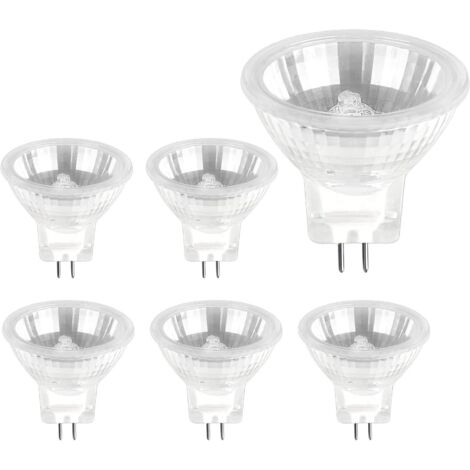 Culot pour lampe halogène MR11, lampe à cire fondue, douille pour ampoule GU4, ampoule spot MR11 ancienne génération, spot encastré LED 12V 35W (6 pièces)