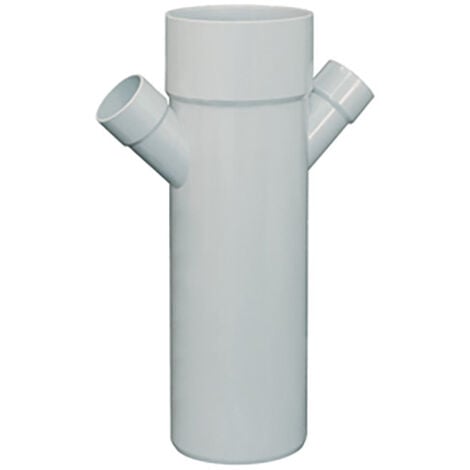 Culotte 45° réduite PVC FIRST dble parallèle M-F Ø100x40X40