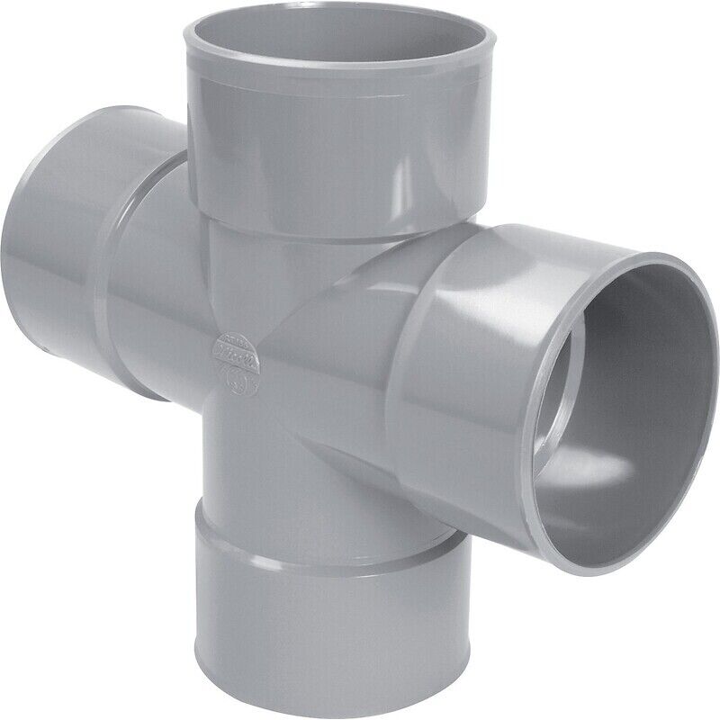 Culotte double parallèle 87°30 - Diamètre : 100 mm - Femelle-femelle Nicoll