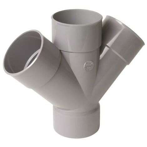 Culotte double 45° PVC parallèle FØ100mm Nicoll -NF-