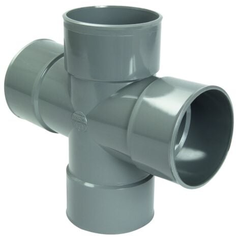 NICOLL Culotte 45° double parallèle PVC Mâle Femelle Ø100