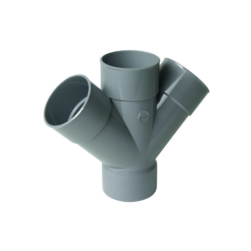 Nicoll - Culotte double parallèle et d'équerre 45° - Diamètre :100 mm - Femelle/femelle