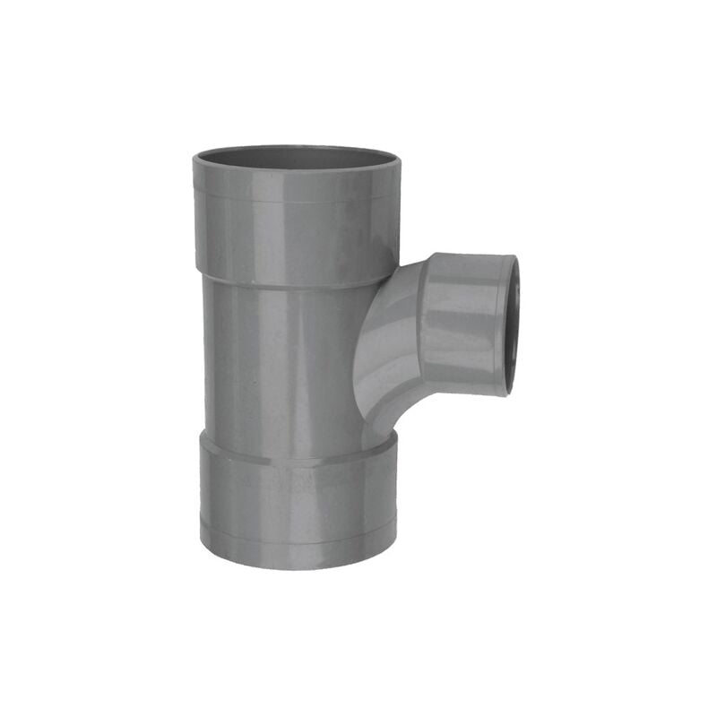 Wavin - Té pied de biche Culotte pvc double Femelle 87°30 D110 4005884