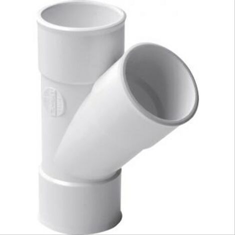 Culotte FF 45° Ø50 PVC Nicoll -NF- blanc