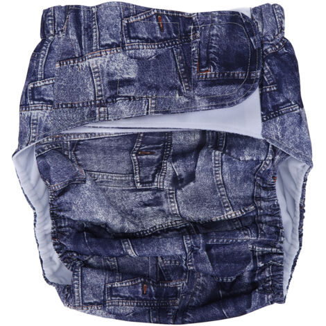 Culotte lavable pour incontinence adulte étanche avec attaches auto-agrippantes