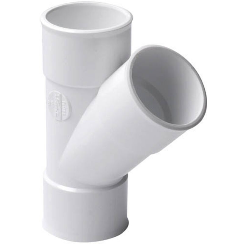 Nicoll - culotte pvc blanc 45degre f/f 40 bh144b