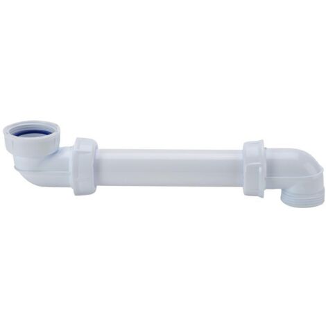 Nicoll – Culotte PVC 45° M/F diamètre 100 – Raccord d'évacuation réglable en hauteur et longueur – Assemblage à joint pour évacuation efficace - BMT14