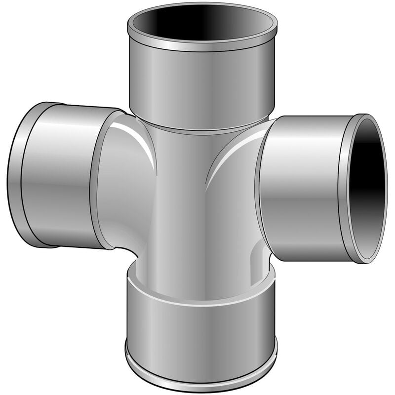 Culotte 87°30 double parallèle Femelle Femelle Ø100