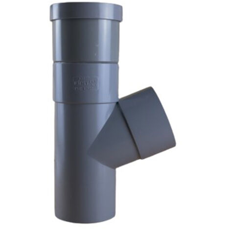 Culotte PVC évacuation à joints de dilatation - Ø100 - Mâle Femelle 67°30 - First Plast