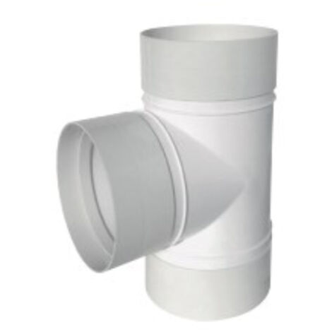 Culotte Y FFF Ø125 pour tube Ventilation Rond Ø125 Blanc - First Plast
